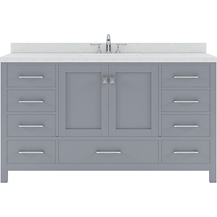 Etta Avenue™ Taya 60" Single Bathroom Vanity Set with Mirror & Reviews